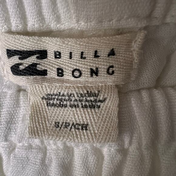 Billabong Skirt Womens SZ Small Secret Cove Midi in Salt Crystal Checkered Sides - Picture 2 of 16